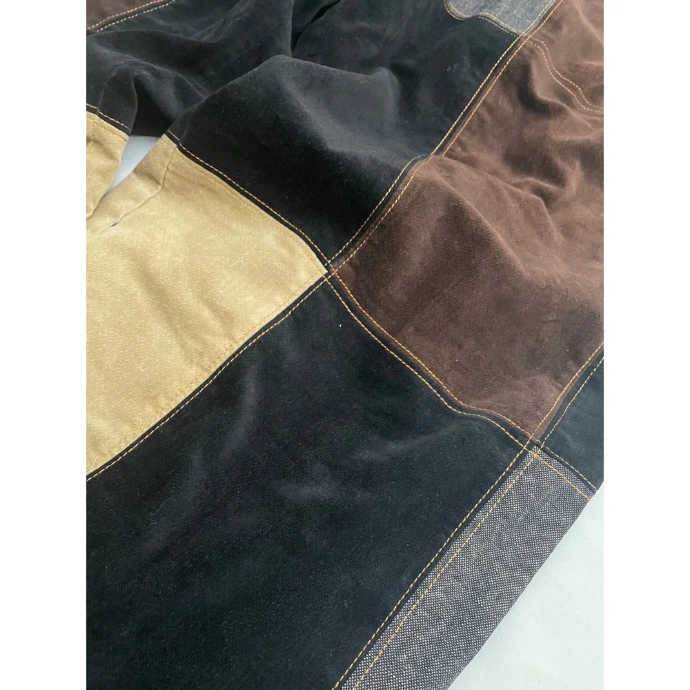 Vintage Pelle Pelle Patchwork Baggy Wide Leg Pants 42 Denim Marc Buchanan Y2K